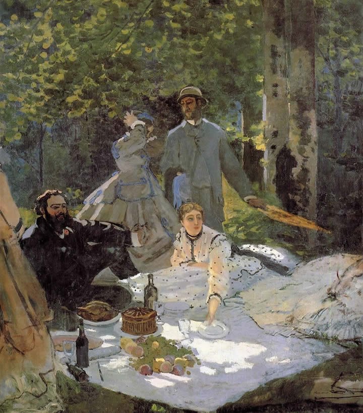 Claude Monet Luncheon on the Grass_ Center Panel
